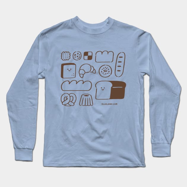 Bread Lover Long Sleeve T-Shirt by Ella Lama